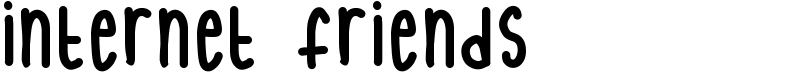 internet friends Font