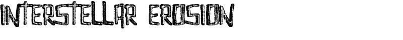 Interstellar Erosion Font