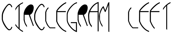 Circlegram Left Font