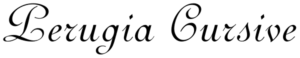 Perugia Cursive Font