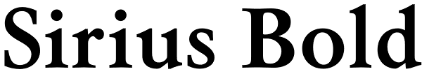Sirius Bold Font