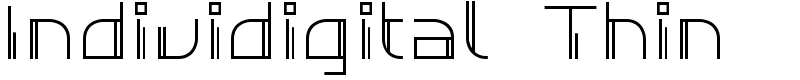 Individigital Thin Font