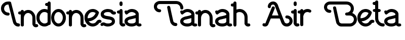 Indonesia Tanah Air Beta Font