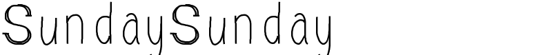 SundaySunday Font