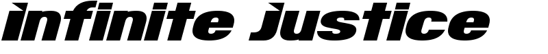 Infinite Justice Font