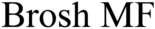 Brosh MF Font