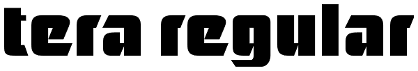 Tera Regular Font