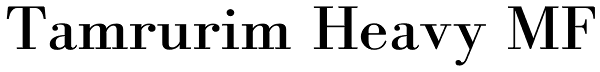 Tamrurim Heavy MF Font