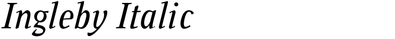 Ingleby Italic Font