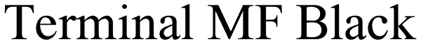 Terminal MF Black Font