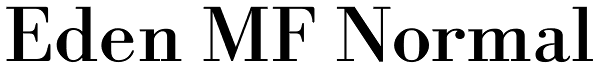 Eden MF Normal Font