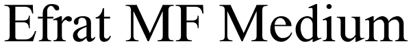 Efrat MF Medium Font