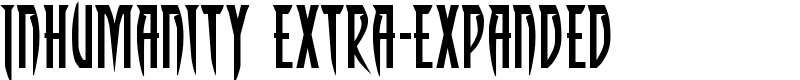 Inhumanity Extra-Expanded Font