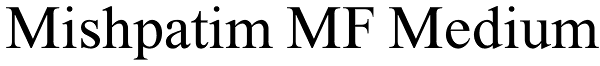 Mishpatim MF Medium Font