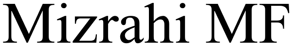 Mizrahi MF Font