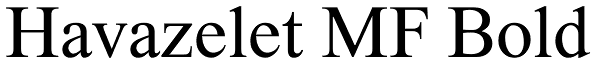 Havazelet MF Bold Font