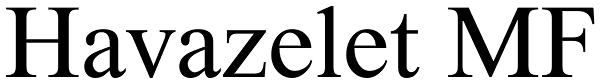 Havazelet MF Font