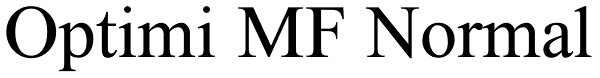 Optimi Note Optimi MF Font | Font Spy