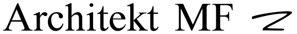 Architekt MF 2 Font