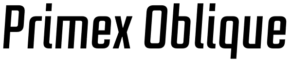 Primex Oblique Font