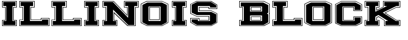 ILLINOIS block Font