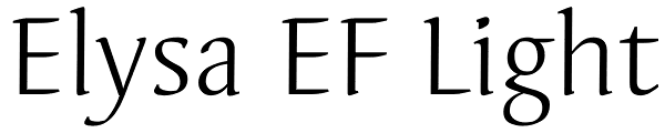 Elysa EF Light Font