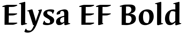 Elysa EF Bold Font