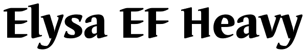 Elysa EF Heavy Font