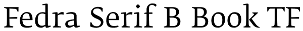 Fedra Serif B Book TF Font