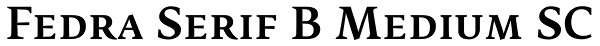 Fedra Serif B Medium SC Font