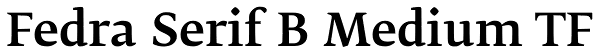 Fedra Serif B Medium TF Font