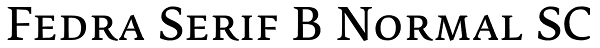 Fedra Serif B Normal SC Font