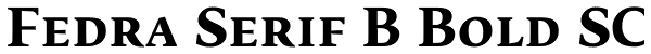 Fedra Serif B Bold SC Font