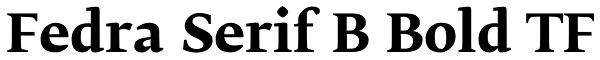 Fedra Serif B Bold TF Font