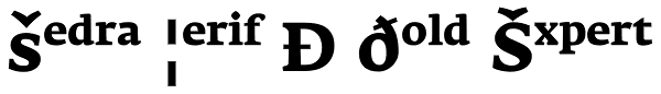 Fedra Serif A Bold Expert Font