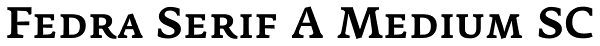 Fedra Serif A Medium SC Font