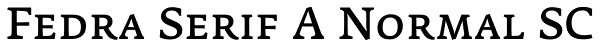 Fedra Serif A Normal SC Font