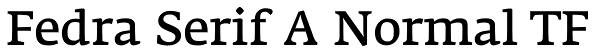 Fedra Serif A Normal TF Font