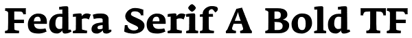 Fedra Serif A Bold TF Font
