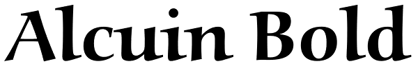 Alcuin Bold Font