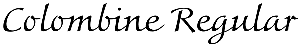 Colombine Regular Font