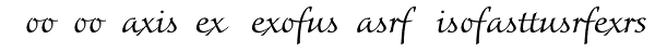 Colombine Regular Ligatures Font