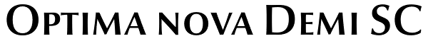 Optima nova Demi SC Font