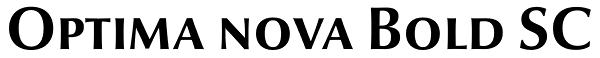 Optima nova Bold SC Font