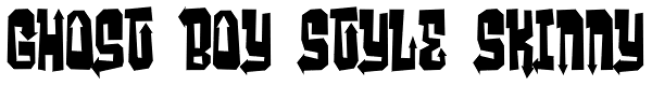 Ghost Boy Style Skinny Font