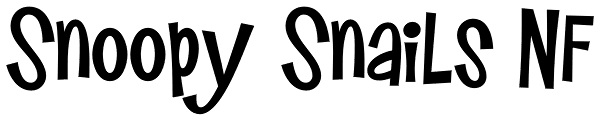 Snoopy Snails NF Font