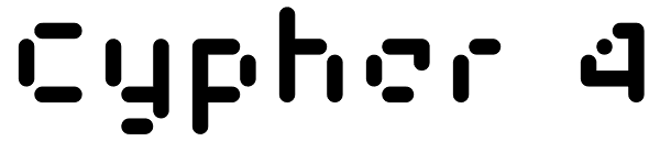 Cypher 4 Font