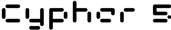 Cypher 5 Font