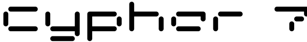 Cypher 7 Font