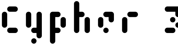 Cypher 3 Font